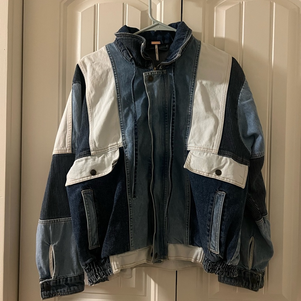 FREE PEOPLE multi denim jacket